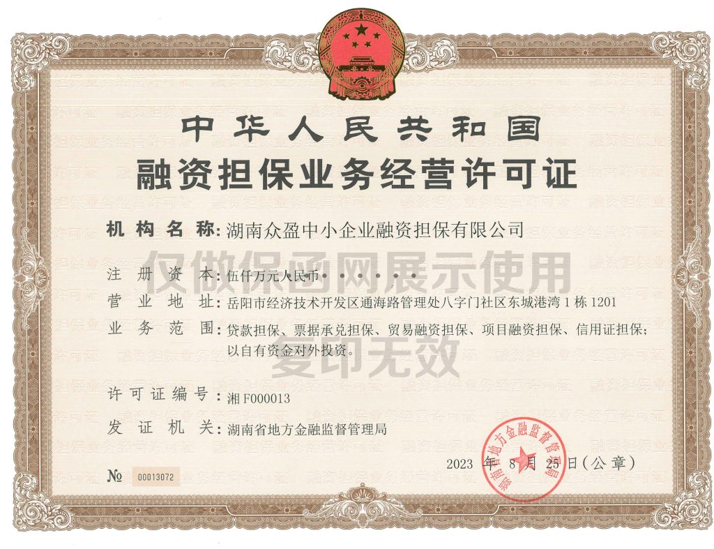 融资担保公司出具的投标保函